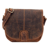Lloyd Baker Distressed Genuine Leather Crossbody Bag Soft Shoulder Handbag with Adjustable Strap, Compact Size with Multiple Compartments, JALNA